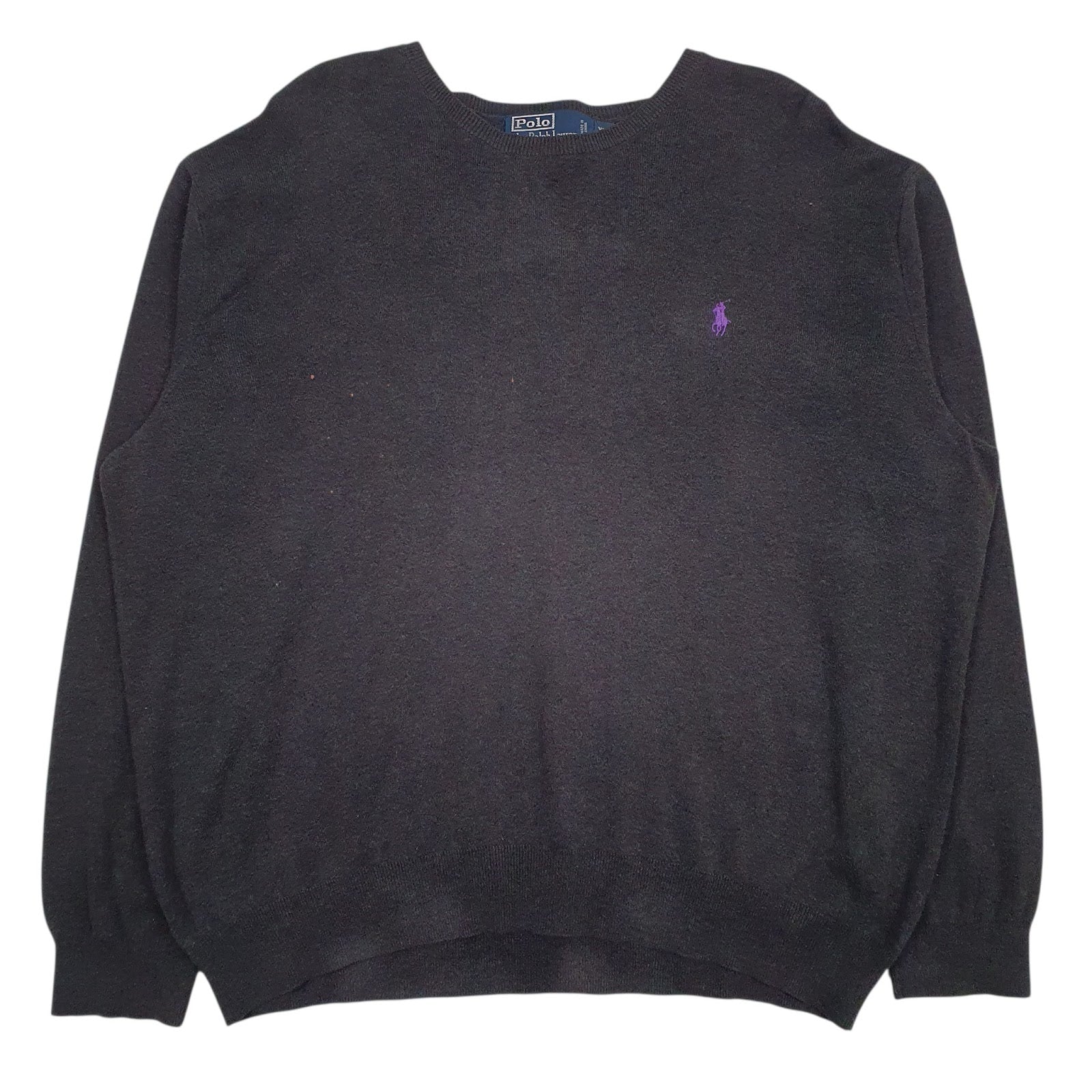 Womens Grey Polo Ralph Lauren Pima Crewneck Jumper