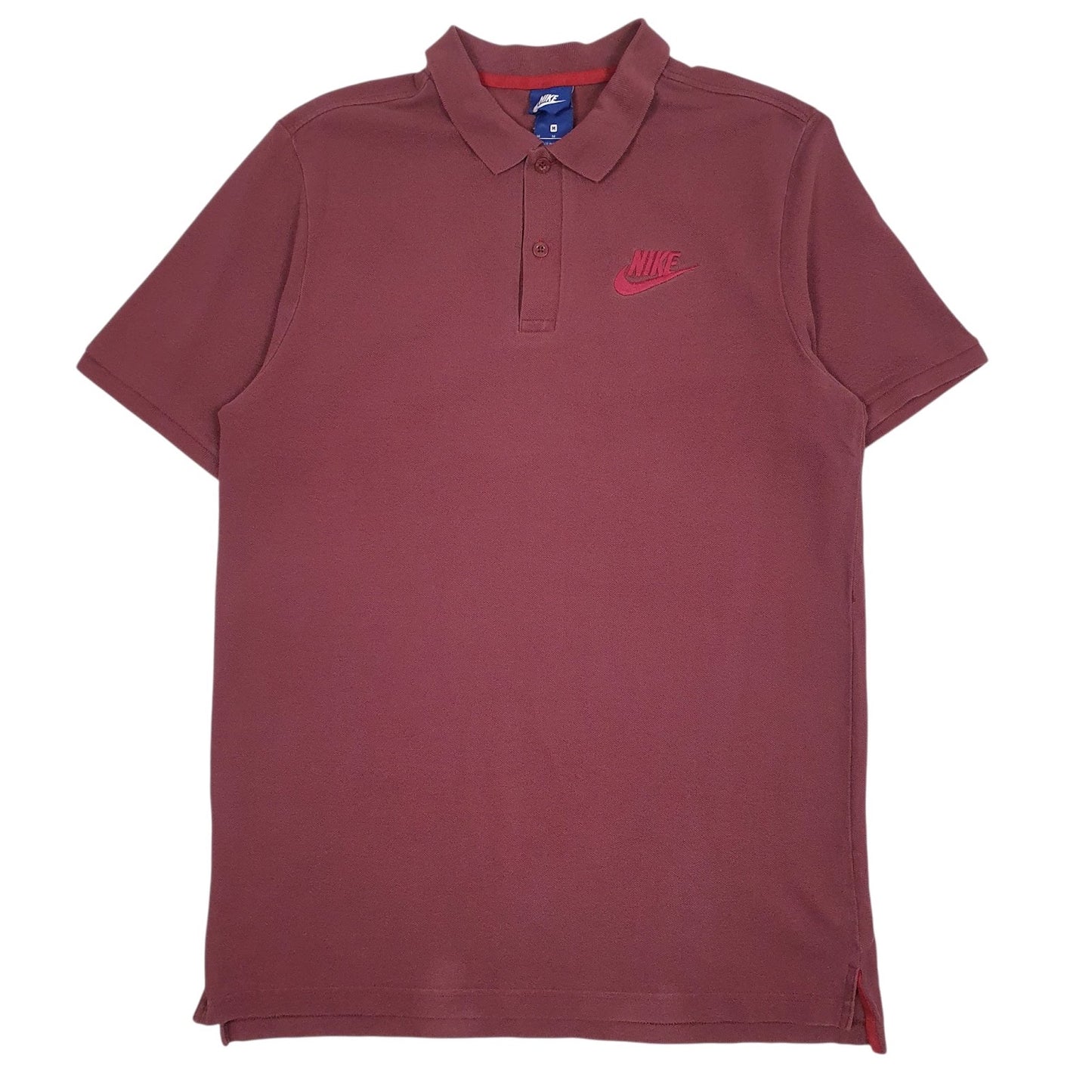 Mens Burgundy Nike  Short Sleeve Polo Shirt