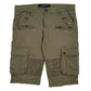 Mens Green Reason  Cargo Shorts