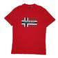 Mens Red Napapijri  Short Sleeve T Shirt