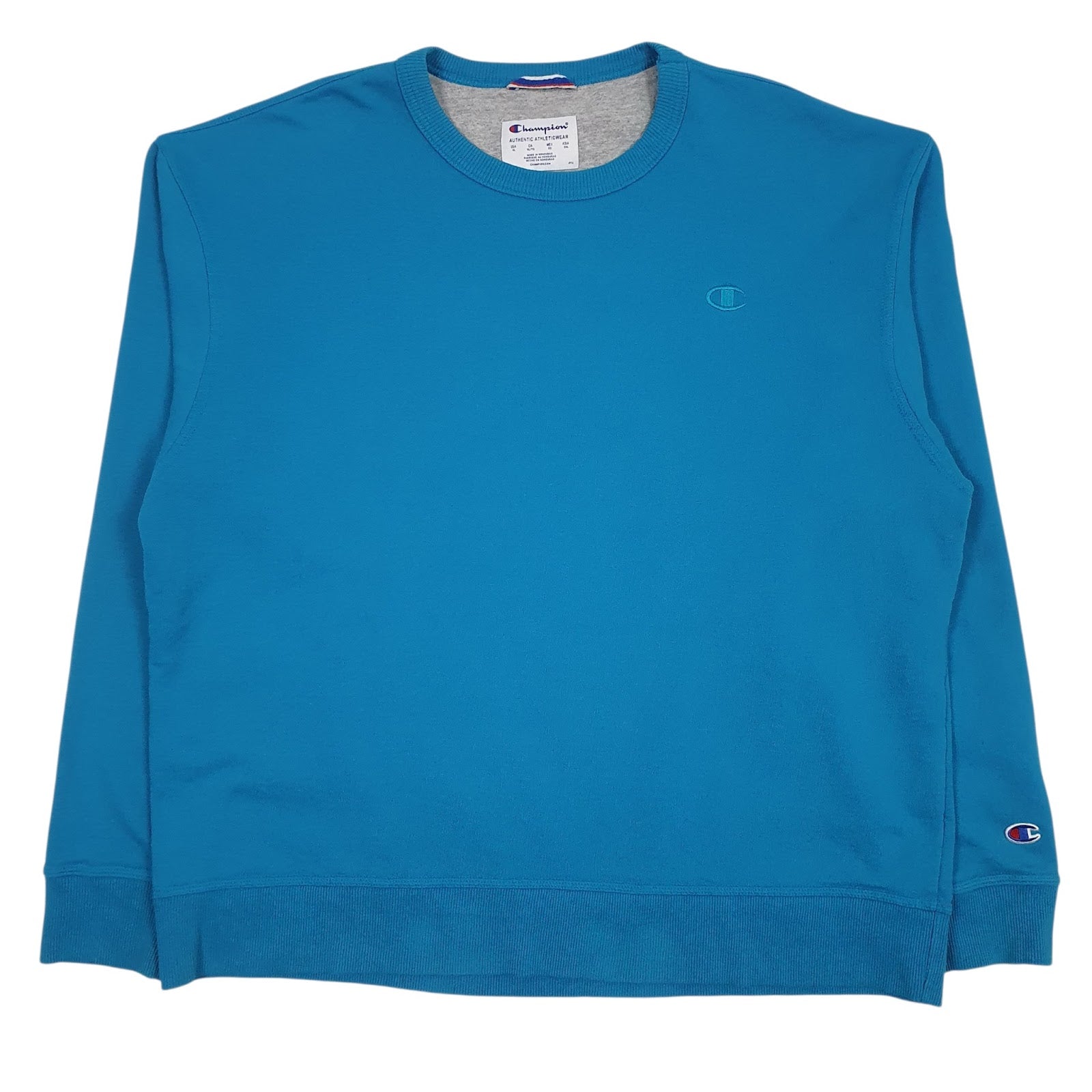 Mens Blue Champion  Crewneck Jumper