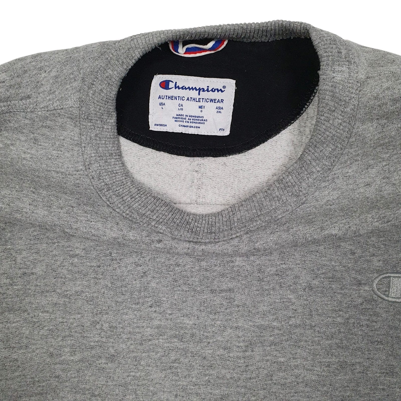 Mens Grey Champion  Crewneck Jumper