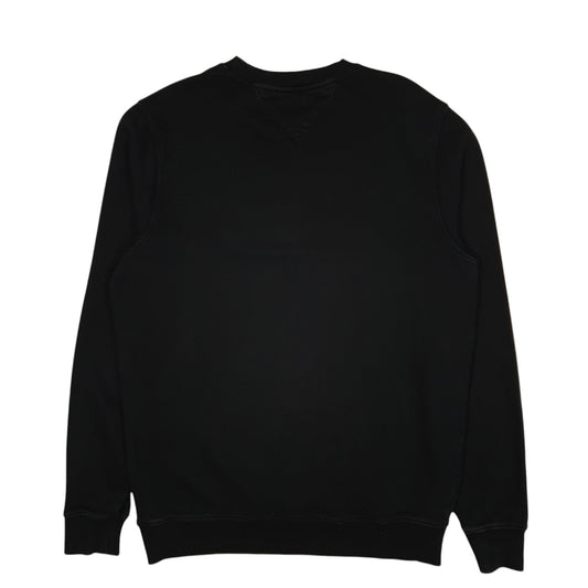 Mens Black Tommy Hilfiger Tommy Jeans Crewneck Jumper