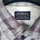 Mens Grey Journal Flannel  Shirt