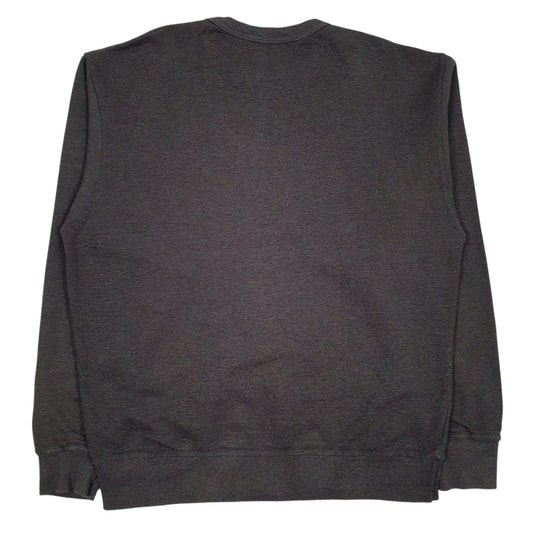 Mens Grey Champion Spellout Crewneck Jumper