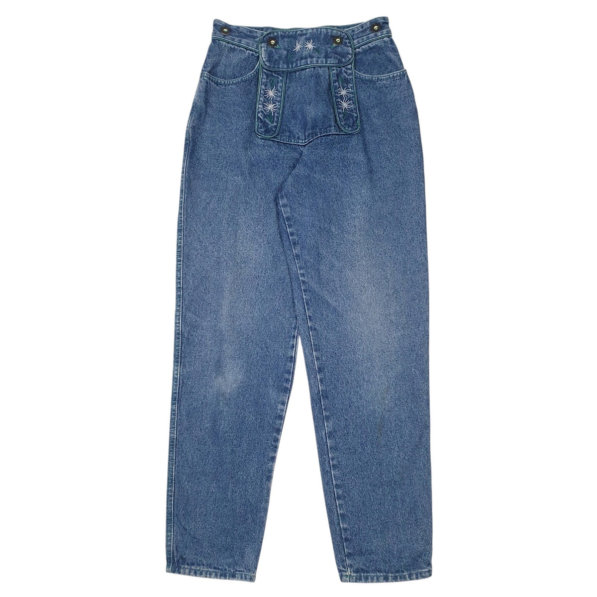 Womens Blue Cotten Line  Casual JeansW28 L29