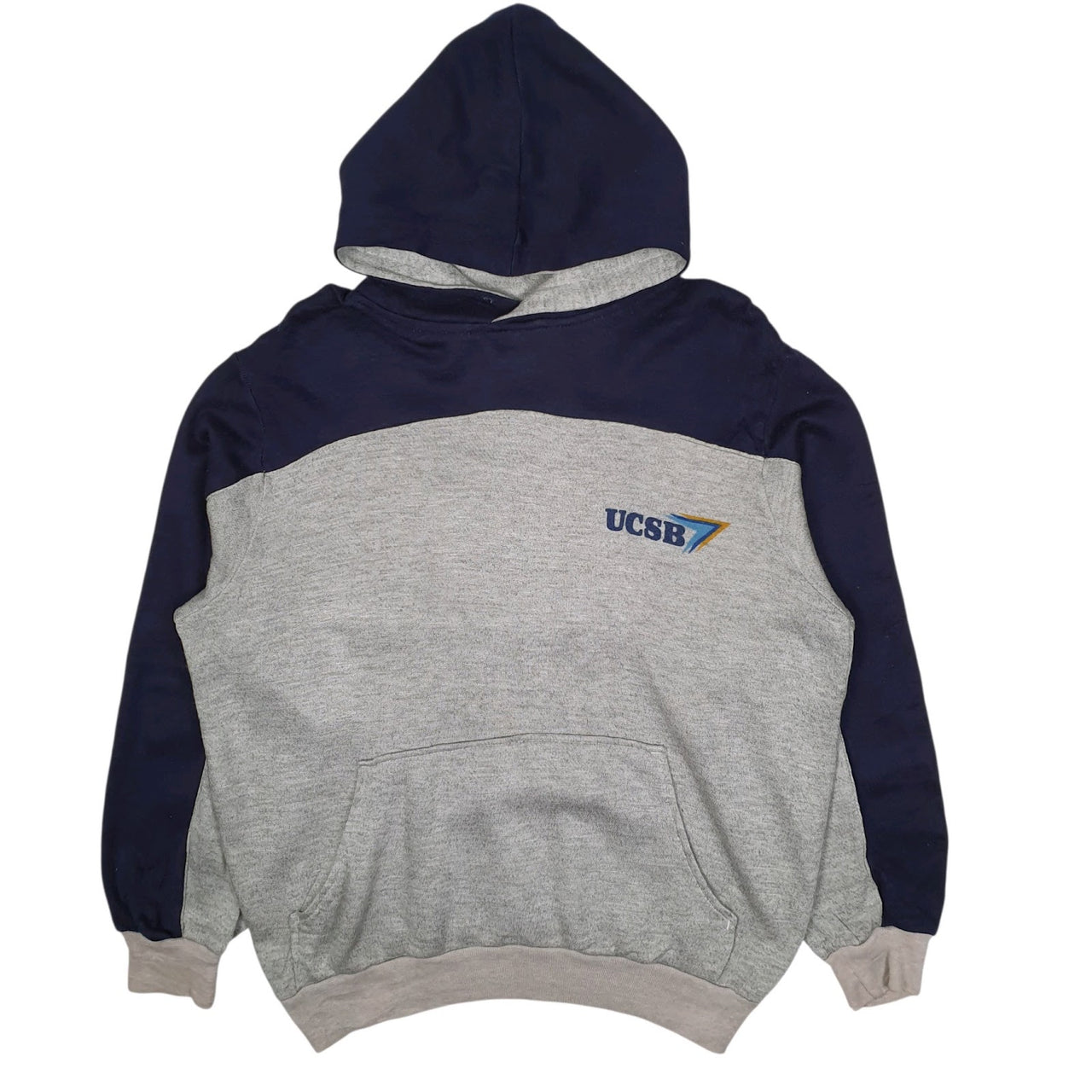 Mens Grey Champion Vintage 90s UCSB Hoodie Jumper