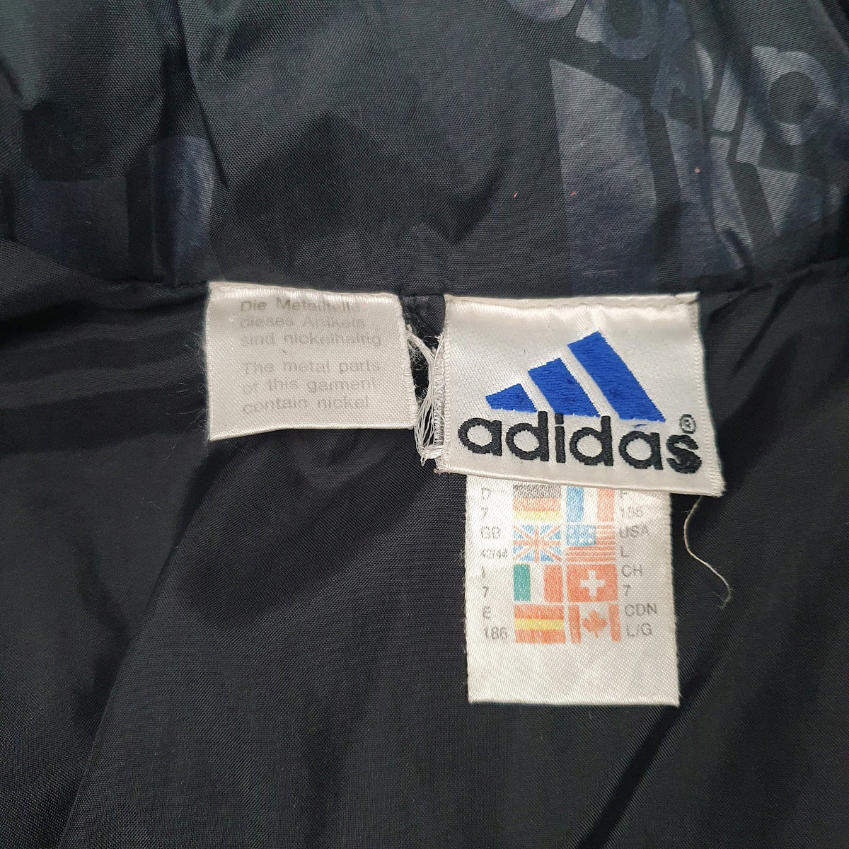 Mens Red Adidas Vintage 90s  Coat