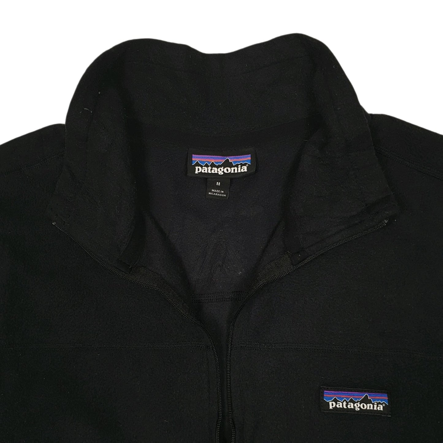 Mens Black Patagonia Micro D Quarter Zip Jumper