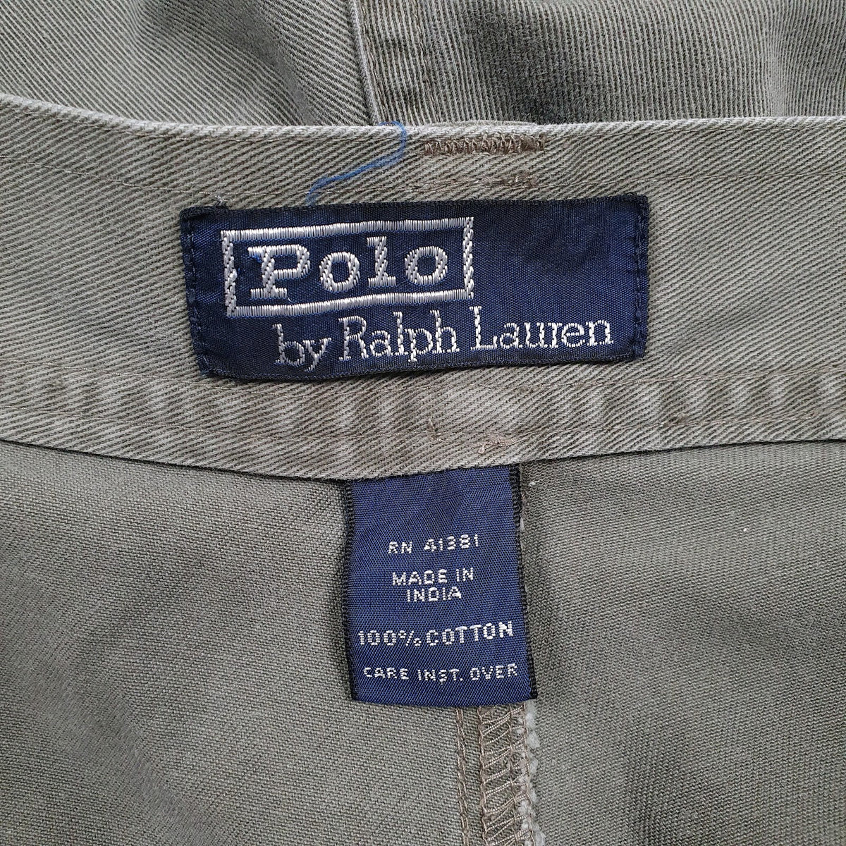 Mens Grey Polo Ralph Lauren Cargo Pleated  Trousers