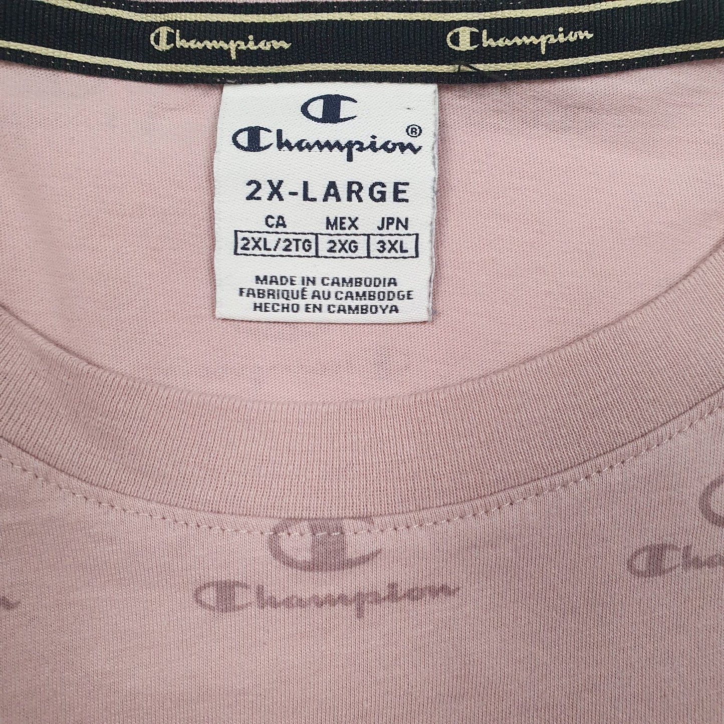 Womens Pink Champion   T Shirt