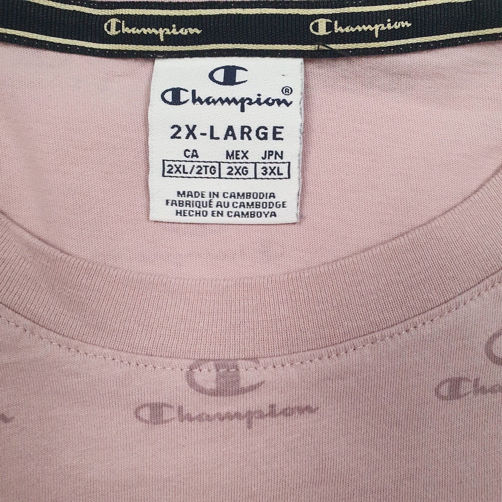 Womens Pink Champion   T Shirt