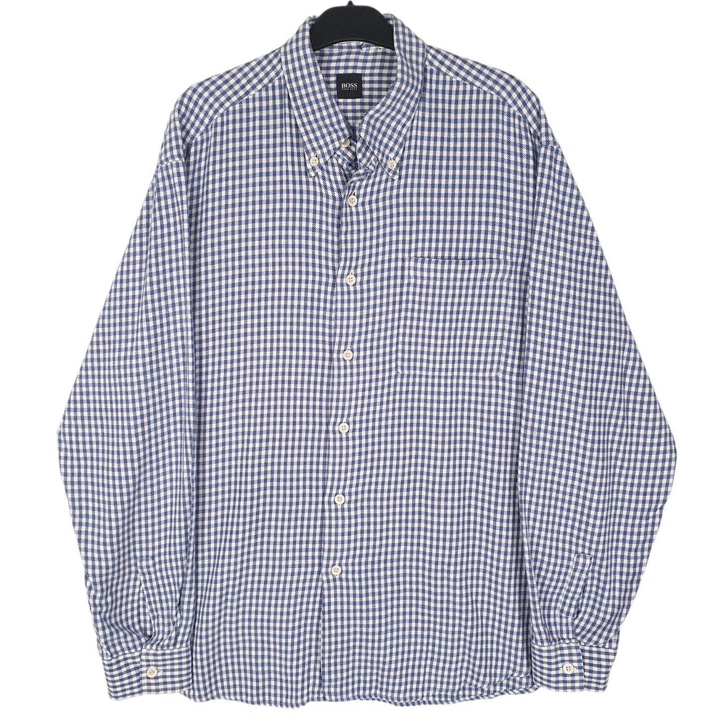 Mens Blue Hugo Boss  Long Sleeve Shirt