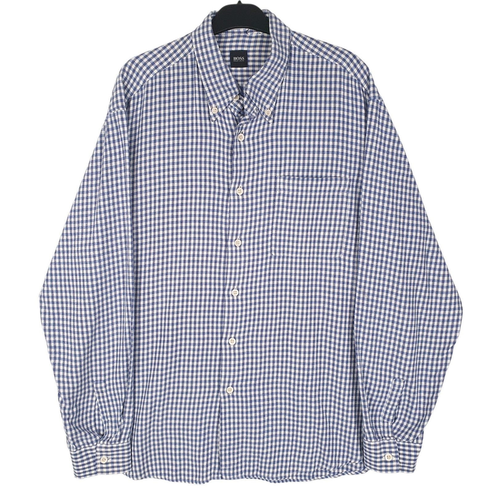 Mens Blue Hugo Boss  Long Sleeve Shirt
