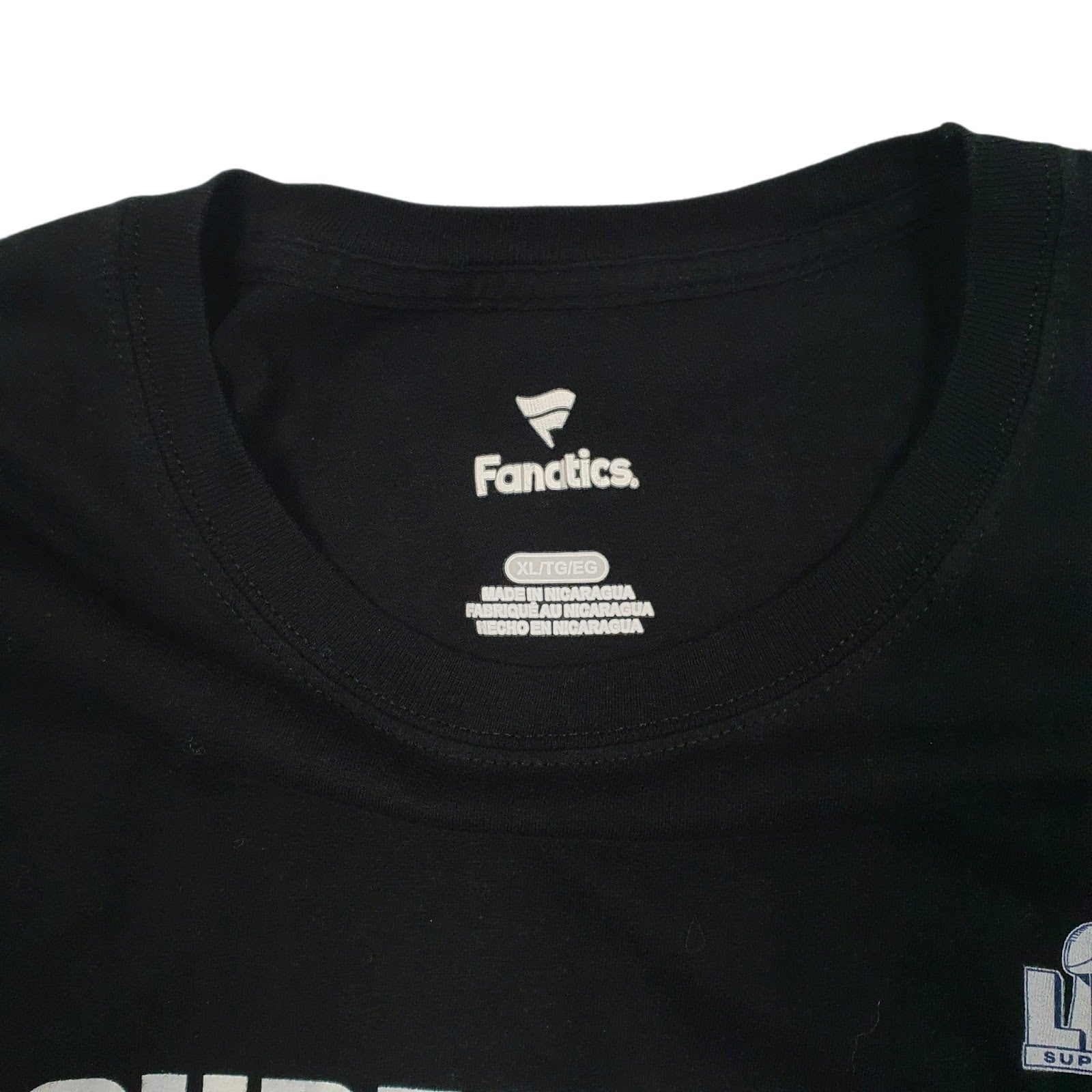 Mens Black Fanatics Superbowl Final 2023 Chiefs Eagles  T Shirt