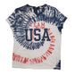 Mens Blue Polo Ralph Lauren Team USA Tie Dye Short Sleeve T Shirt