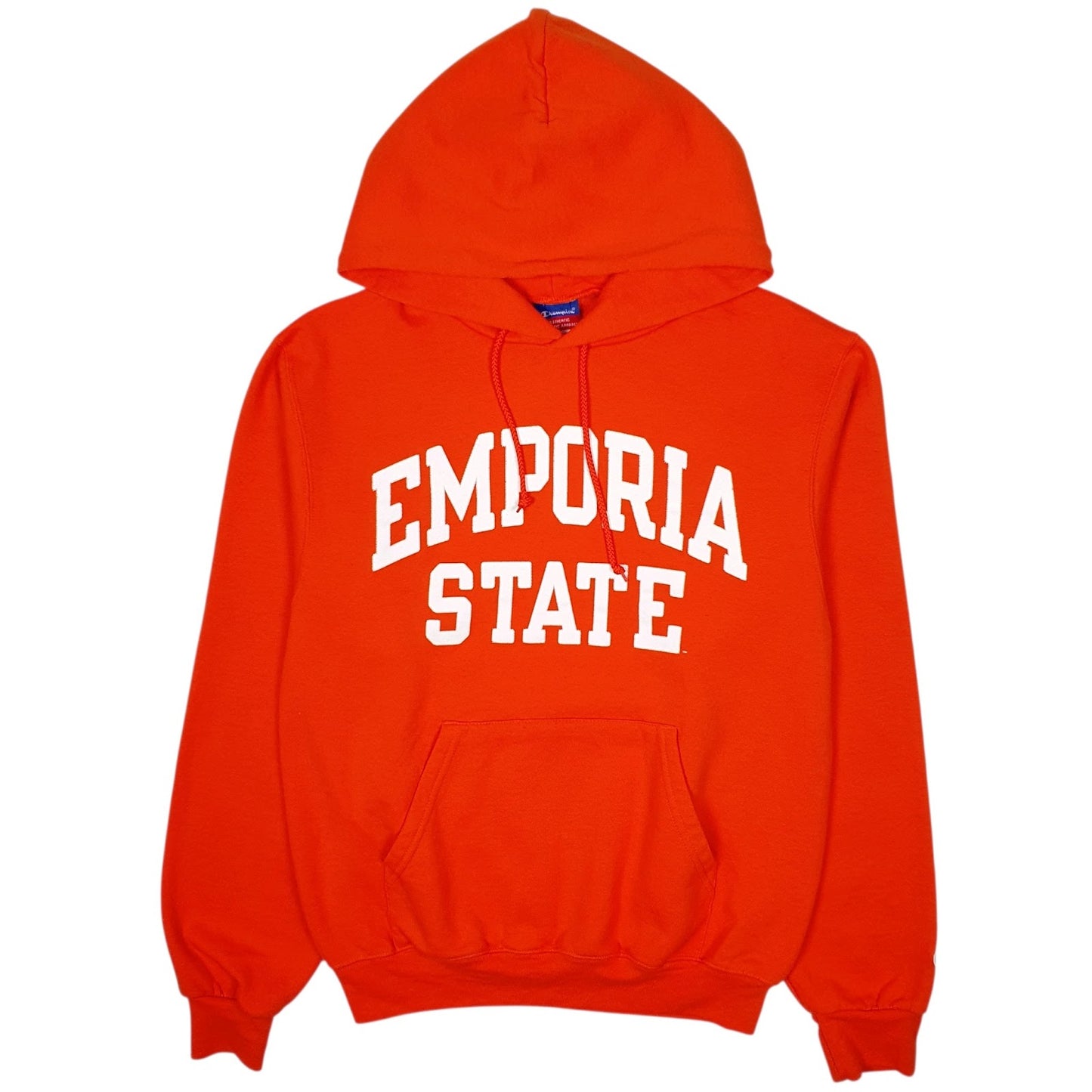 Mens Orange Champion Emporia State Hoodie Jumper