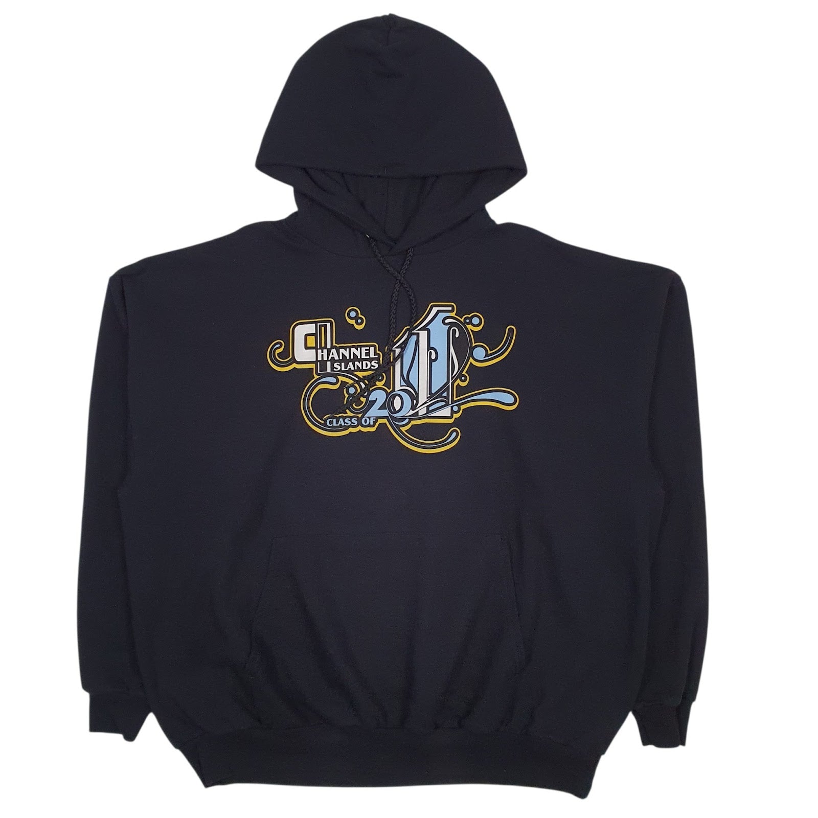 Mens Black Hanes  Hoodie Jumper