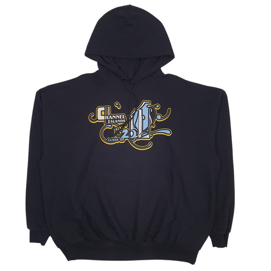 Mens Black Hanes  Hoodie Jumper