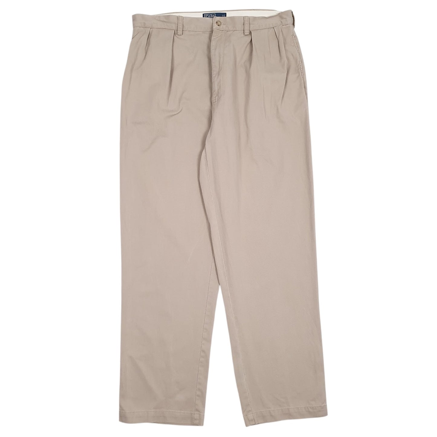 Mens Brown Polo Ralph Lauren Andrew Pant Pleated Chino Trousers