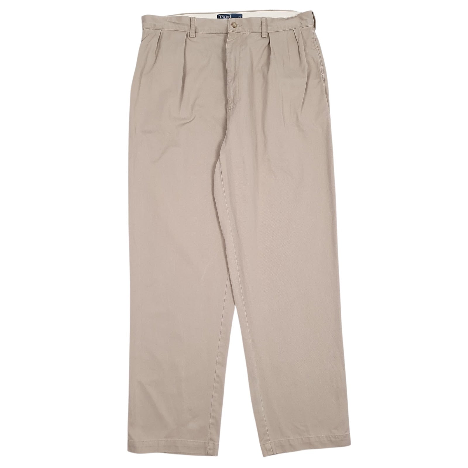 Mens Brown Polo Ralph Lauren Andrew Pant Pleated Chino Trousers