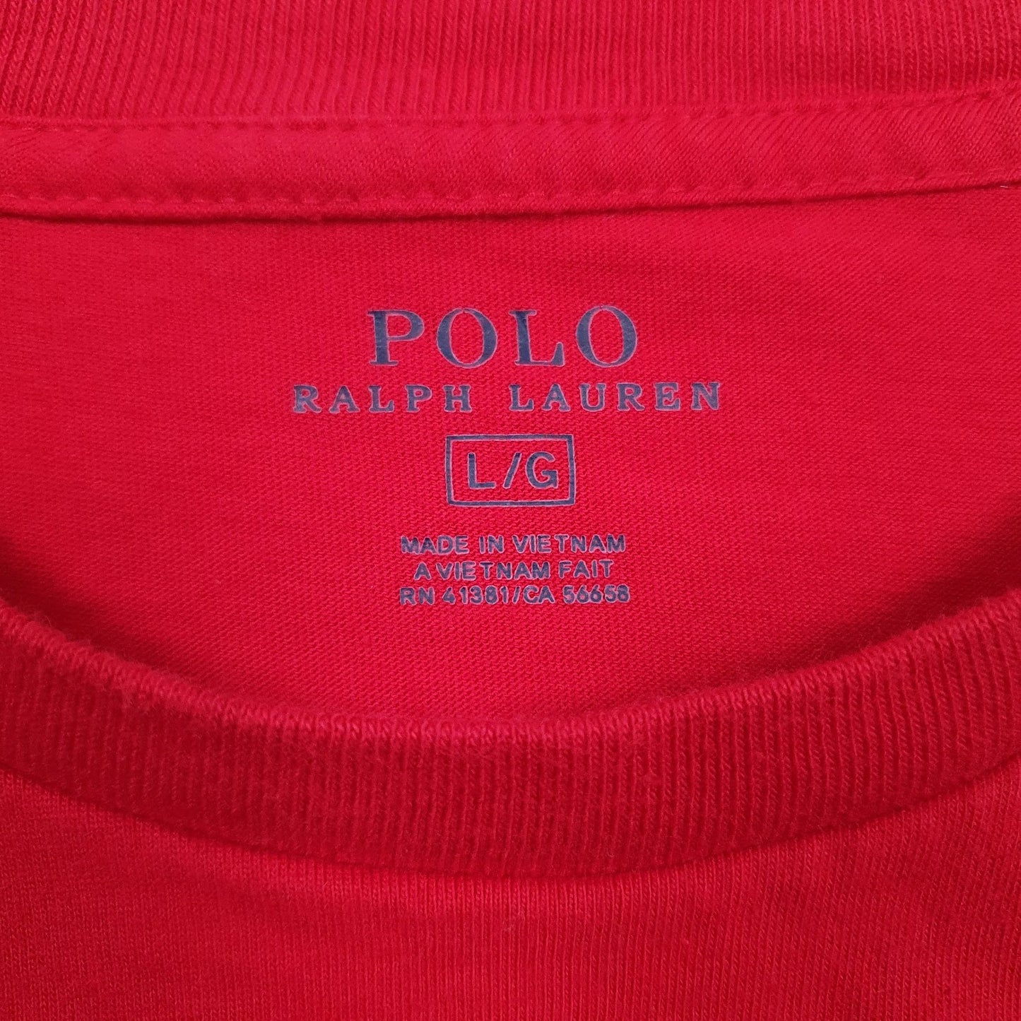 Mens Red Polo Ralph Lauren   T Shirt