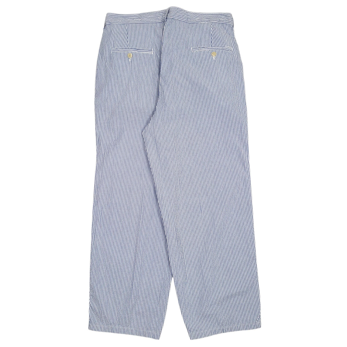 Mens Blue Polo Ralph Lauren Vintage 90s Made In USA Pleated  Trousers