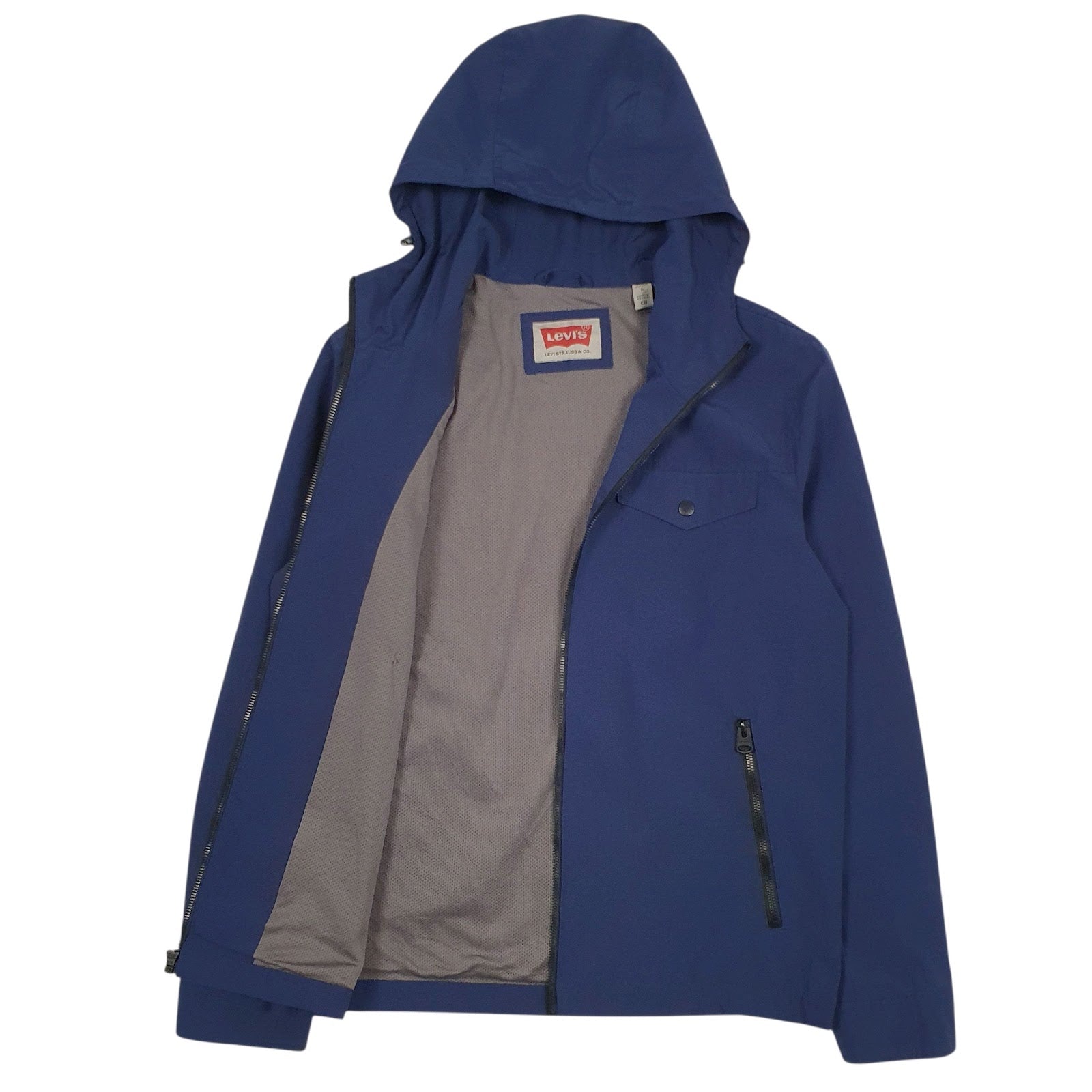 Mens Navy Levis Windbreaker  Coat