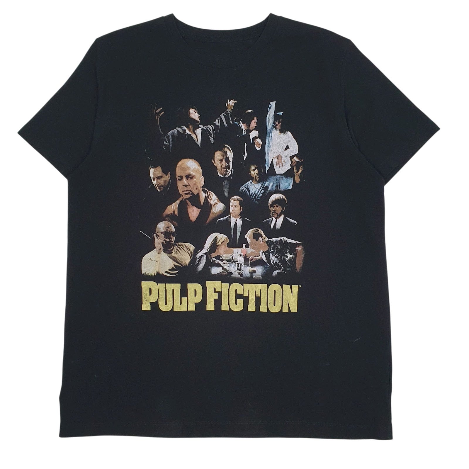 Mens Black Pulp Fiction Graphic Short Sleeve T Shirt