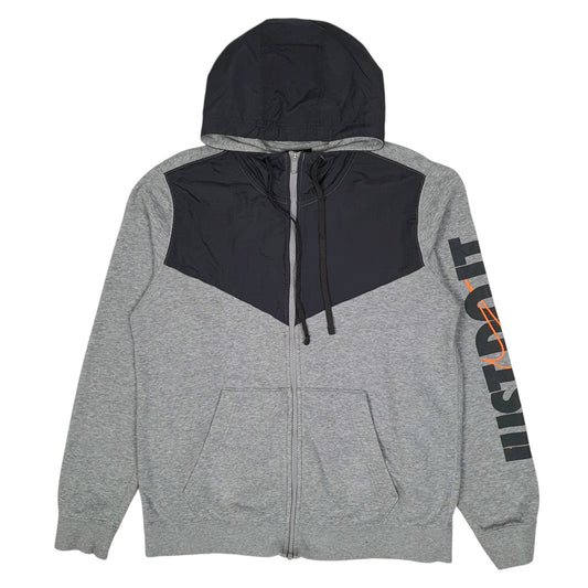 Mens Grey Nike Hoodie Full Zip Jumper