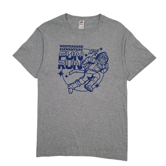 Mens Grey Fruit Of The Loom Westergard Fun Run Short Sleeve T Shirt