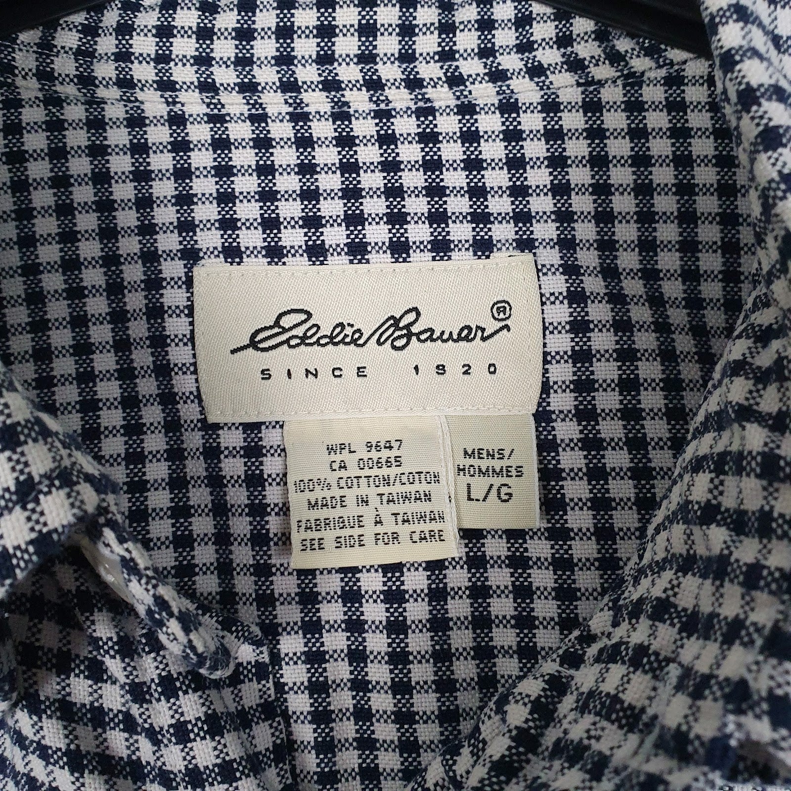 Mens White Eddie Bauer Vintage  Shirt