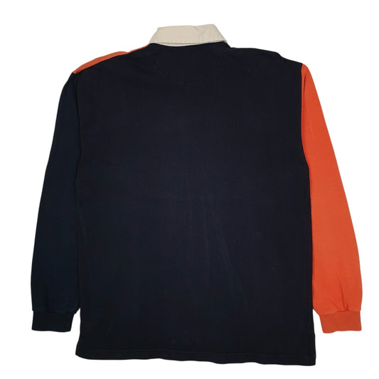 Mens Navy Devred Liberte Rugby  Polo Shirt