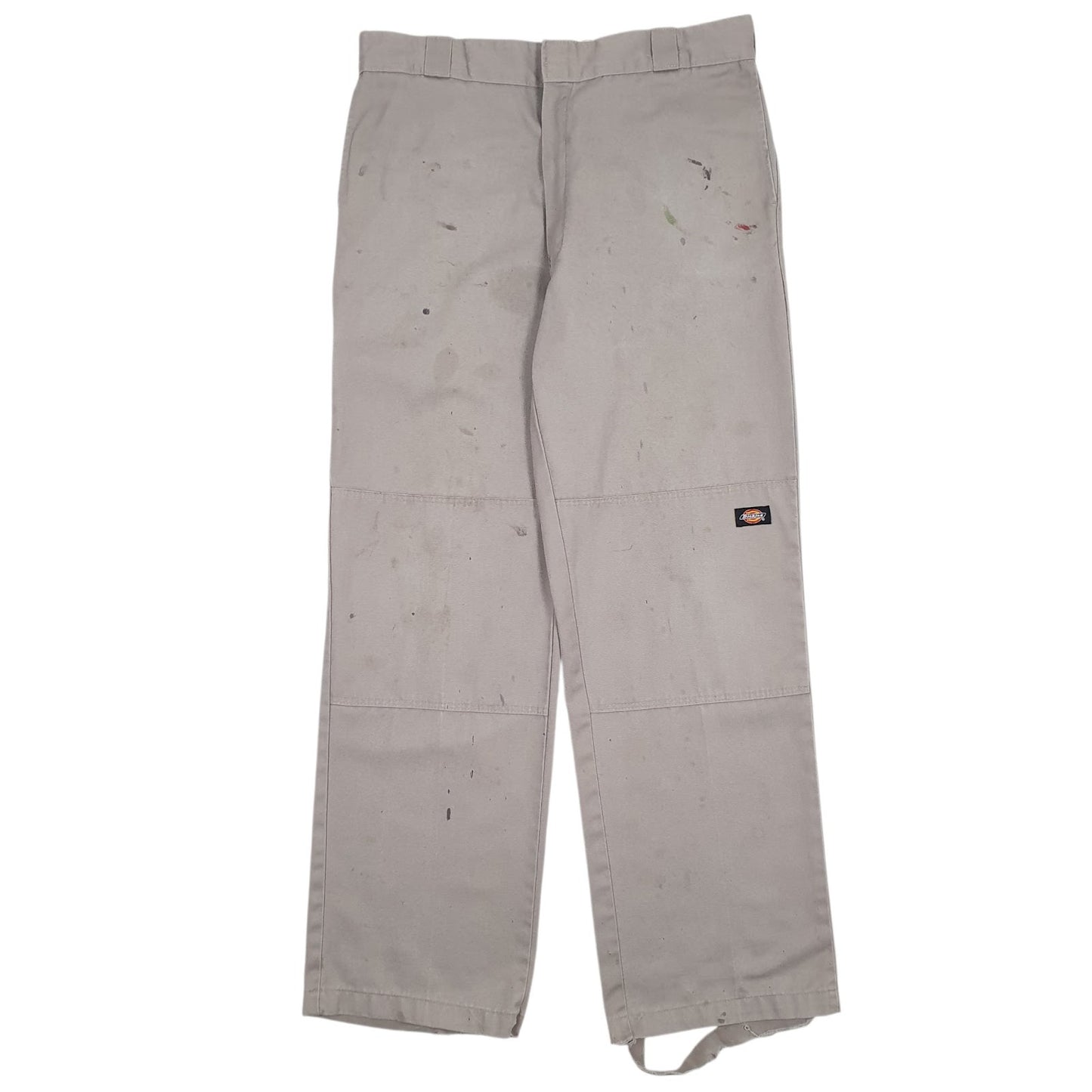 Mens Grey Dickies Workwear Double Knee Carpenter Trousers