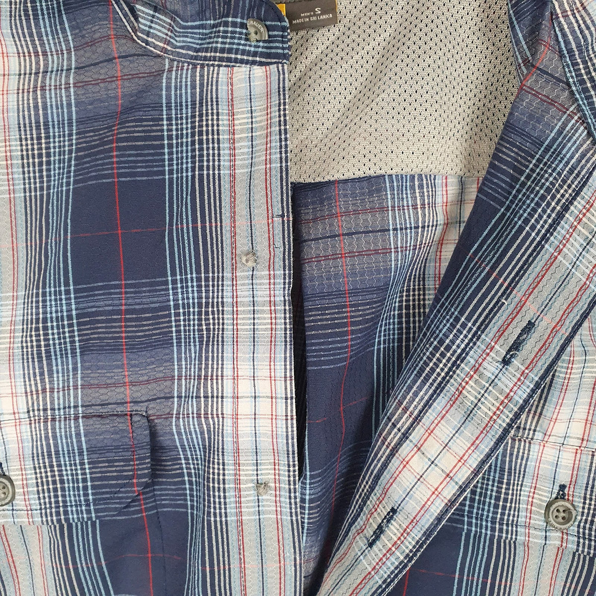 Mens Blue Eddie Bauer   Shirt