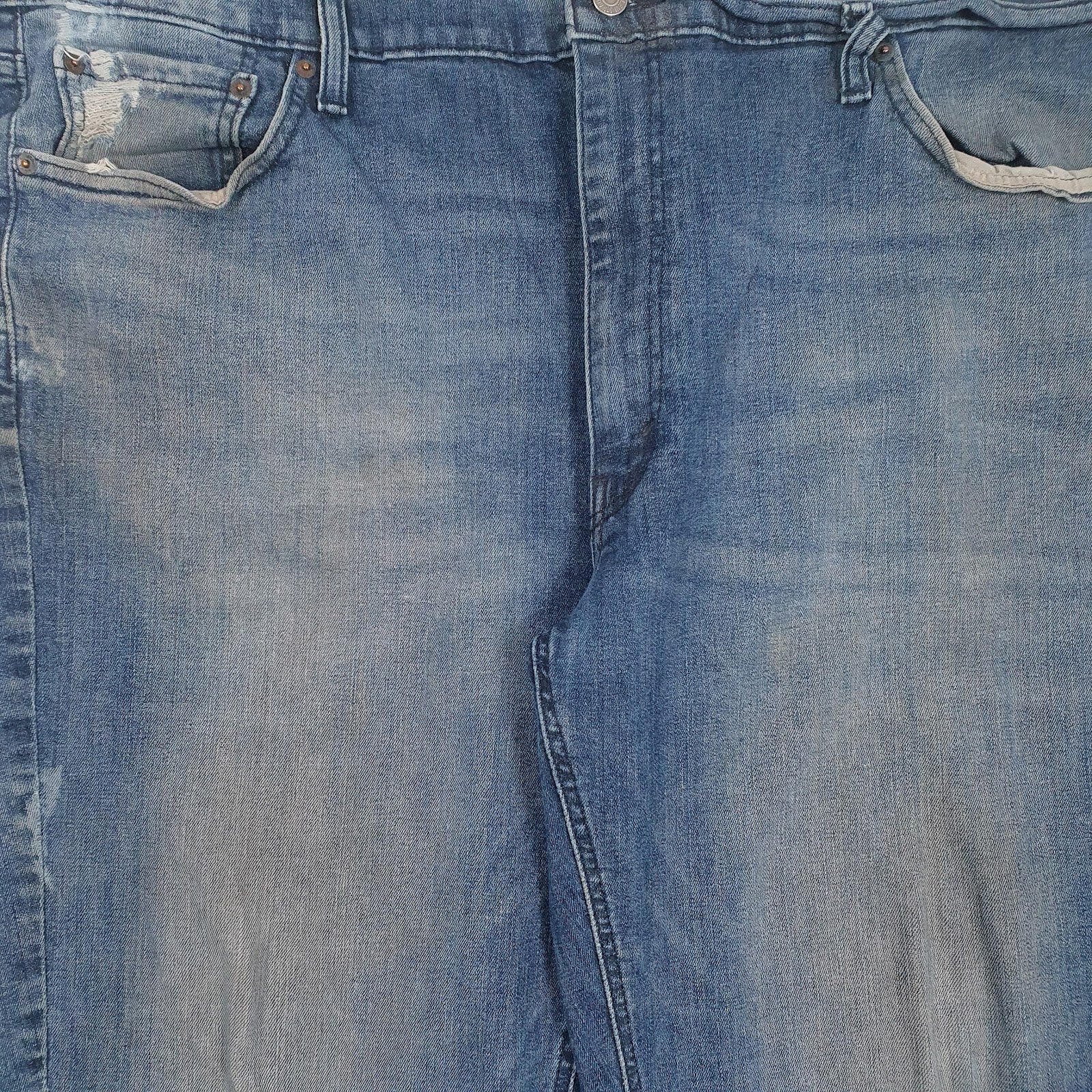 Mens Blue Levis Distressed  Jeans
