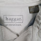 Mens Grey Haggar Rugby Crewneck Polo Shirt