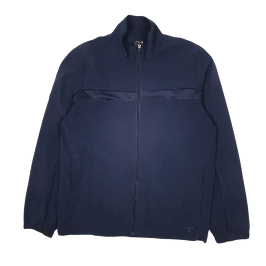 Mens Navy Fila  Full Zip Coat