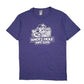 Mens Purple Fruit Of The Loom Knot Hole Short Sleeve T Shirt