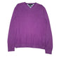 Mens Purple Tommy Hilfiger  V Neck Jumper