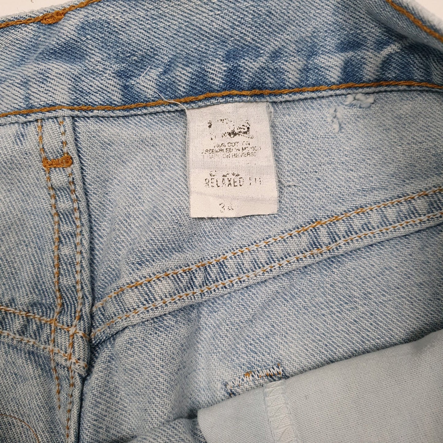 Mens Blue Levis 550 Vintage 90s  Shorts