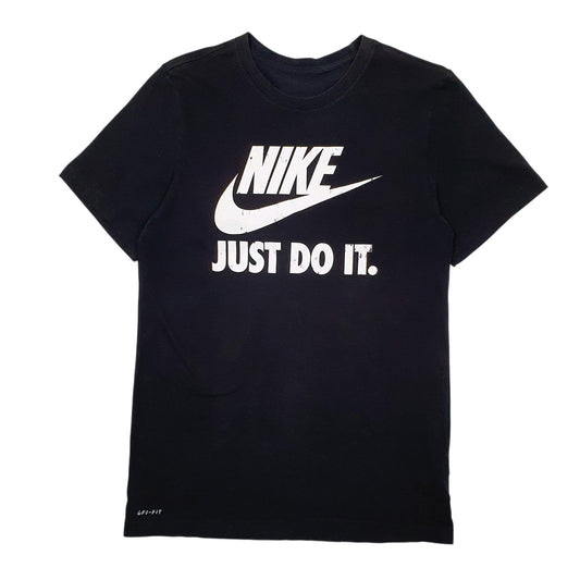 Mens Black Nike Dri Fit Short Sleeve T Shirt