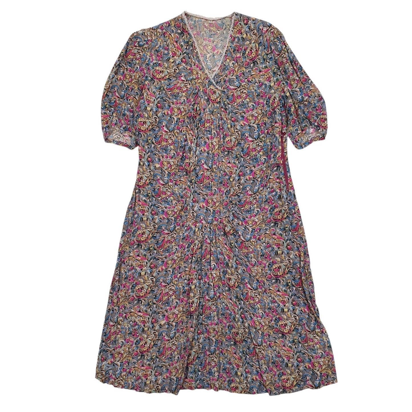 Womens Blue Unbranded  Short Sleeve Dress