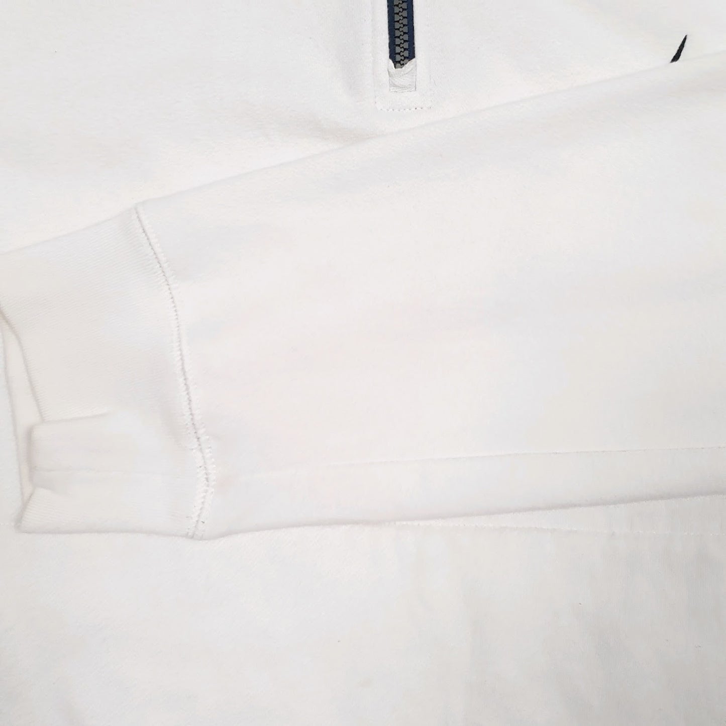 Mens White Nautica  Quarter Zip Jumper