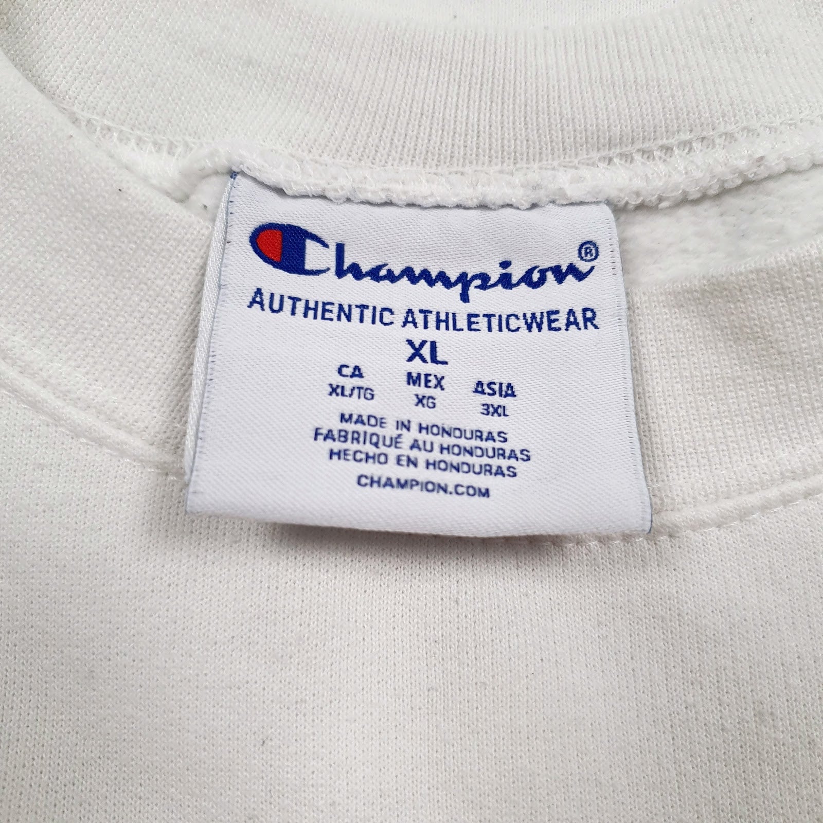 Mens White Champion Miami Hurricanes Crewneck Jumper
