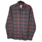 Mens Grey L.L.Bean Flannel Long Sleeve Shirt