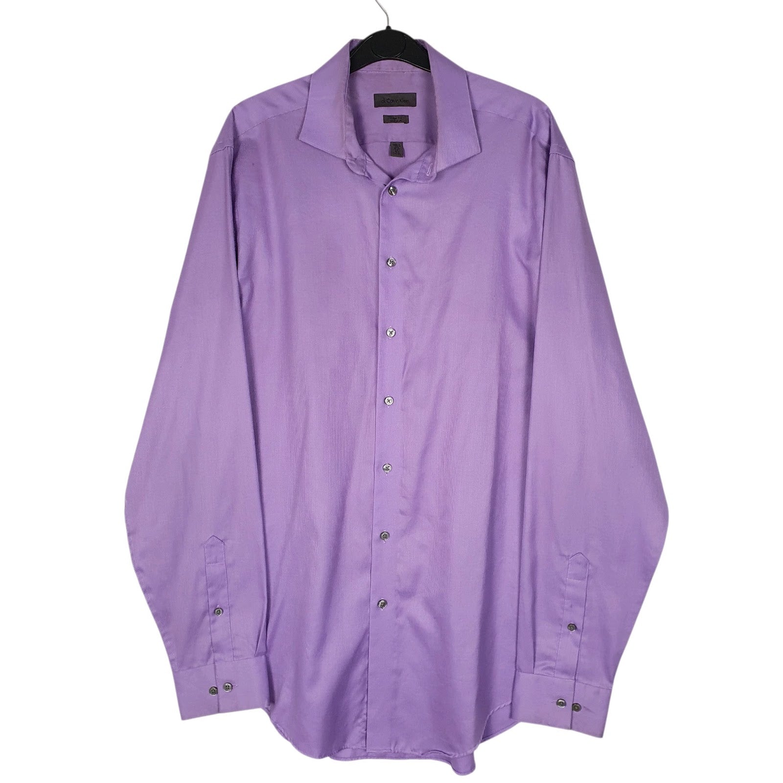 Mens Purple Calvin Klein Tall Long Sleeve Shirt