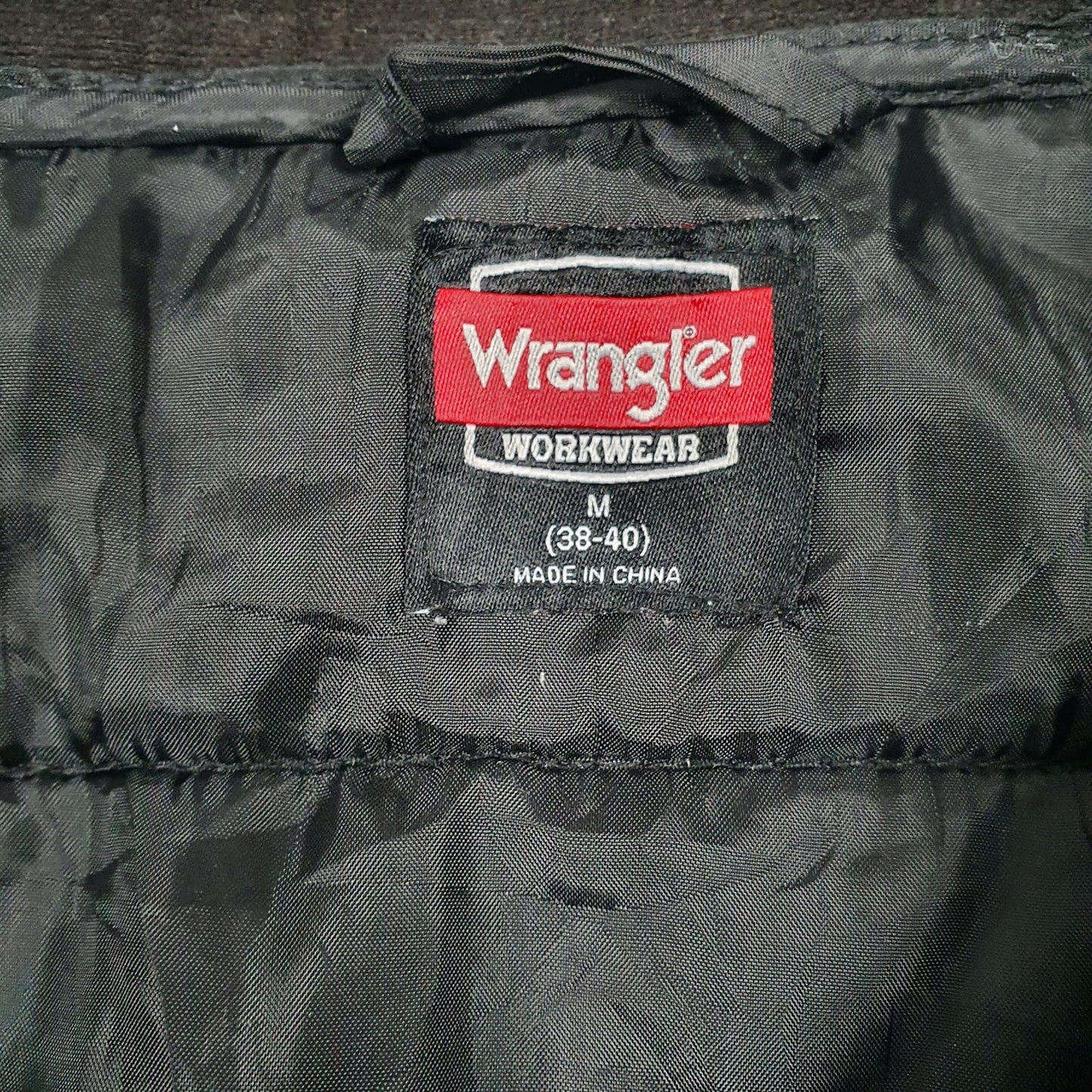 Mens Black Wrangler Workwear  Coat