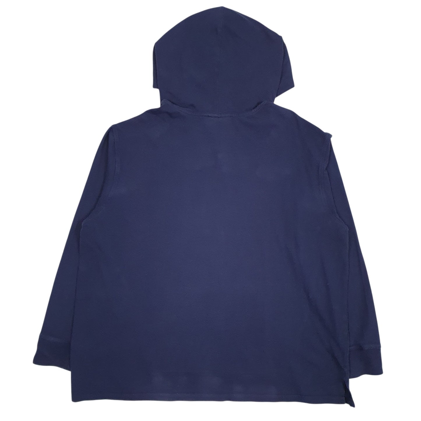 Womens Navy Champion Spellout Lightweight Hoodie Jumper