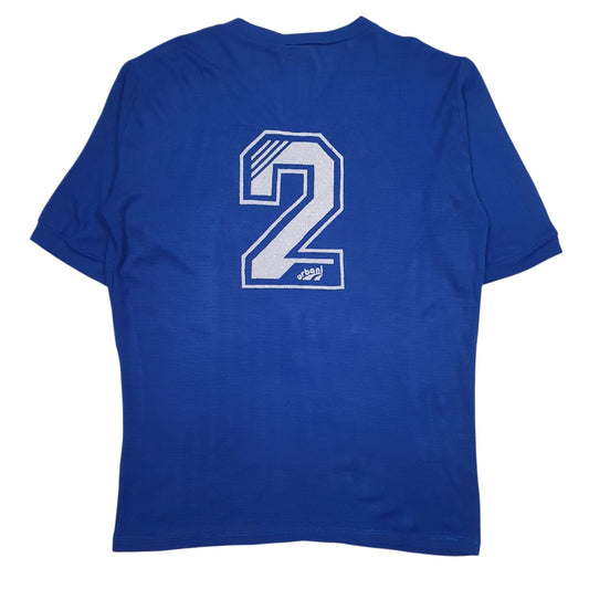 Mens Blue Diadora Vintage 90s Spellout  T Shirt